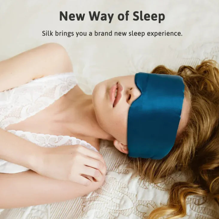 Silk-Feel Cooling Sleep Eye Mask